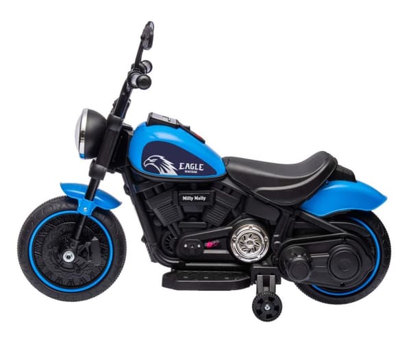 Milly Mally Batteridrivet fordon Eagle Blue motorcykel