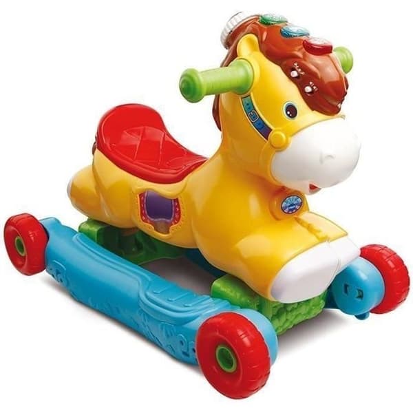 Rocking Carrier P'tit Galop, My Pony Rocking 2in1 - VTECH BABY - Talking and Luminous - Multicolor