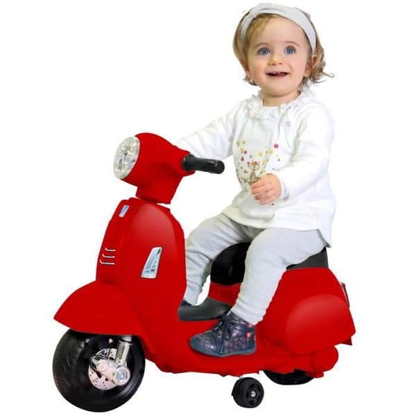 Mini Vespa GTS Electric - MGM - Röd - Batteri - 4 hjul - 45 min autonomi