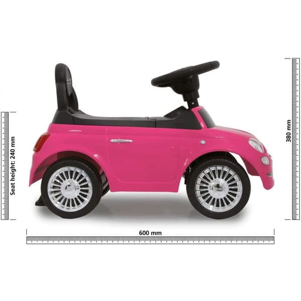 JAMARA Fiat 500 push car - Rosa - För barn i åldern 18 månader till 3 år