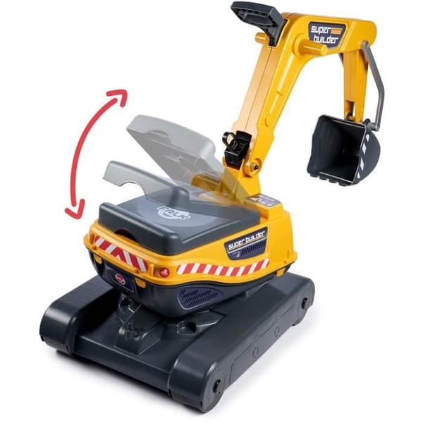 Grävmaskin - FALK - Super Builder - Från 3 år - 100% Made in France - 360° roterande hytt