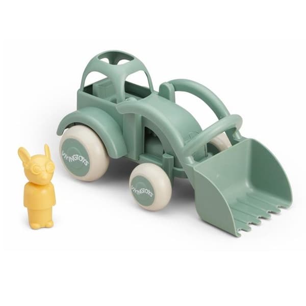 Traktor - Viking Toys - DAM - Återvunnen plast - 28 cm - Med förare inkluderad