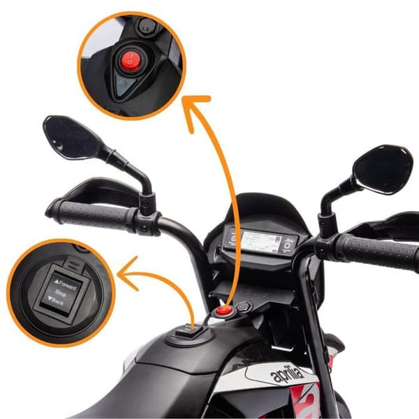Elcykel Barn - Aprilia Dorsoduro 900 Mini - 6V - 1 till 3 år - Röd