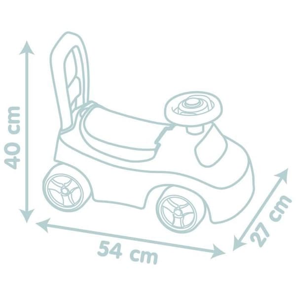 Little Smoby - Bilhållare - Box under sadeln + säte - Horn - Från 10 år - Tillverkad i Frankrike