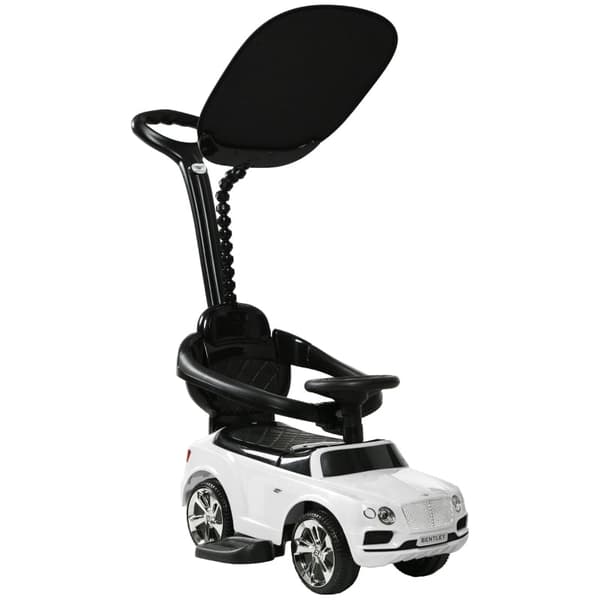 Rootz - Bentley Bentayga -lisensoitu 3-in-1 -ajeluauto - Työntöauto - Taaperoauto - Vanhemman kahva - Irrotettava kuomu - Hiljaiset pyörät - 90 cm x 4
