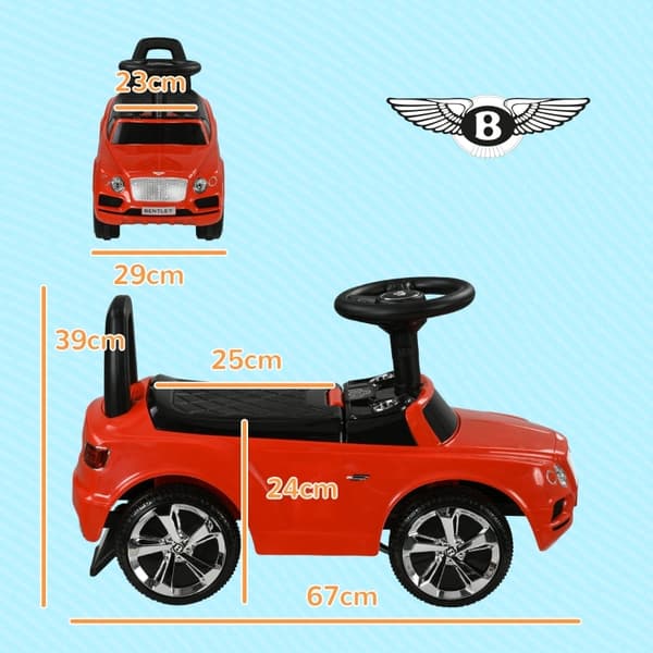 Rootz Bentley Bentayga åkbil - Barnbil - Småbarnsfordon - Interaktiv lek - 67 cm x 29 cm x 39 cm