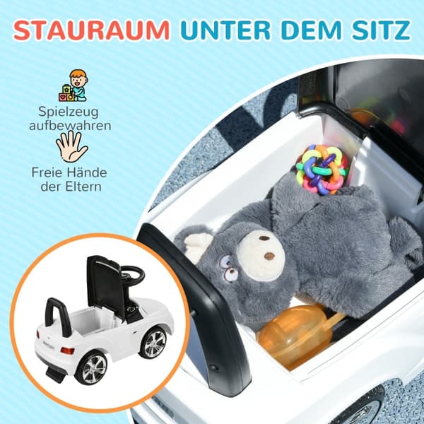 Rootz Bentley Bentayga åkbil - Slidbil för barn - Barnhjul - Tippskydd - Bekvämt ryggstöd - Musikspel - 67 cm x 29 cm x 39 cm