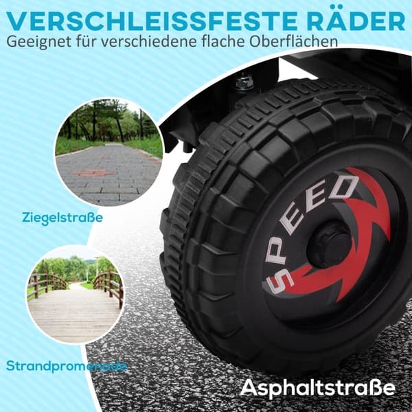 Rootz elektrisk quad til børn - Ride-on-legetøj - ATV til børn - 2,5 km/t Hastighed - 50-minutters køretid - Slidfaste hjul - 70 cm x 41,5 cm x 48,5 c