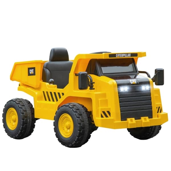 Rootz elektrisk kørende gravemaskine - Caterpillar hjullæsser - Fjernbetjent lastbil - Ægte lydeffekter - Forlygter - 110 cm x 70,5 cm x 61,5 cm