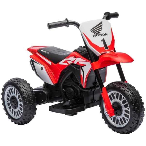 Rootz Honda CRF450RL Sähkökäyttöinen lasten moottoripyörä - Punainen+musta - Ajettava lelu - Asfalttiseikkailut - Realistiset äänet - 71L x 40,5W x 43