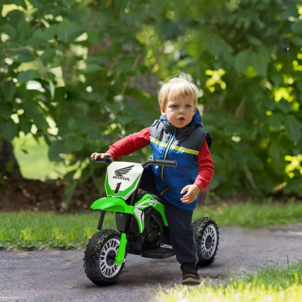 Rootz sähköinen lasten moottoripyörä - Honda CRF450RL Replica - Lasten pyörä - Torvi ja käynnistysäänet - Asfaltti - 71 cm x 40,5 cm x 43,5 cm