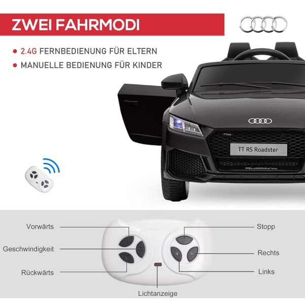 Rootz Kids Electric Sports Car - Fjernbetjening Ride On Car - MP3-afspiller - Forlygter - Baglygter - Sikkerhedssele - 102cm x 60cm x 44cm