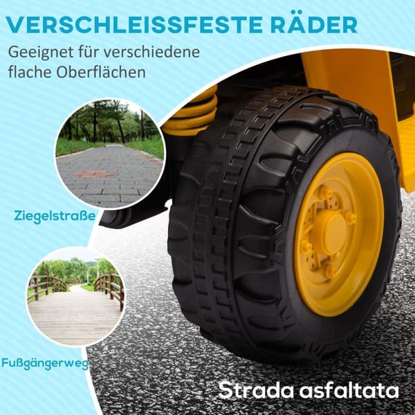 Rootz Kids Caterpillar Licenseret 6V Elektrisk Quad - Børnekøretøj - Hornlyde - Glødende forlygter - Haveeventyr - 65,5 cm x 38,5 cm x 43,5 cm