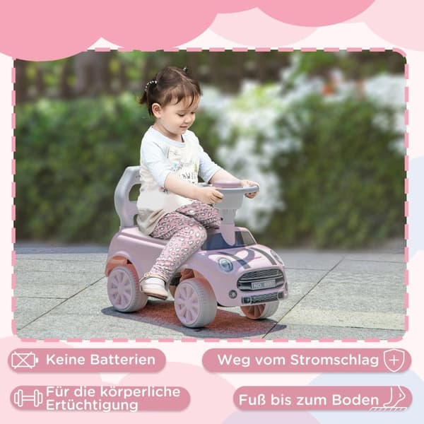 Rootz Kids Ride-On Car - Legetøjsbil til børn - Push-bil til småbørn - Anti-tip design - Udvikler balance og motoriske færdigheder - 53 cm x 25 cm x 3