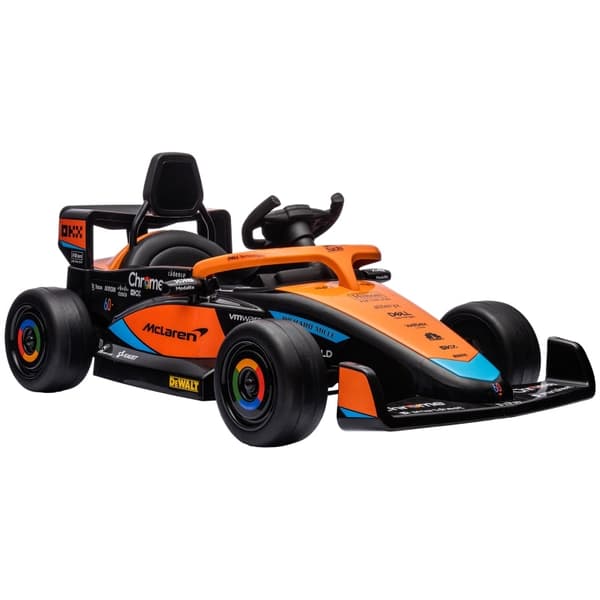 Rootz McLarenin lisensoitu sähköauto lapsille - Formula 1 -auto - Kaksoismoottorit - Aerodynaaminen muotoilu - Torvi, USB, Musiikki - Kaukosäädin - 11