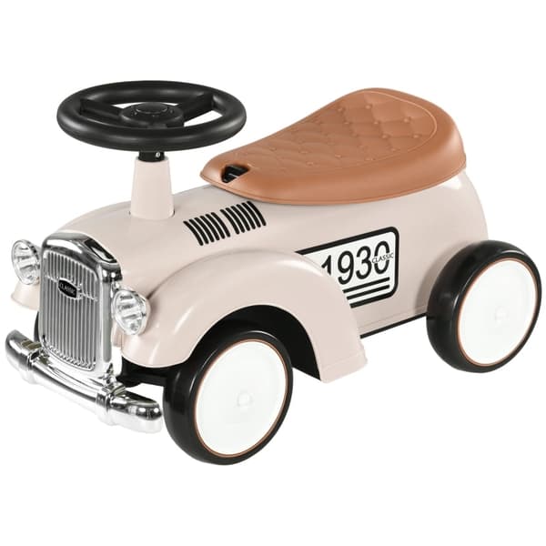 Rootz vintage-stil børns ride-on bil - Push Toy - Småbørnsbil - Opbevaringsrum - Sikkerhedsfunktioner - 58 cm x 27 cm x 35 cm