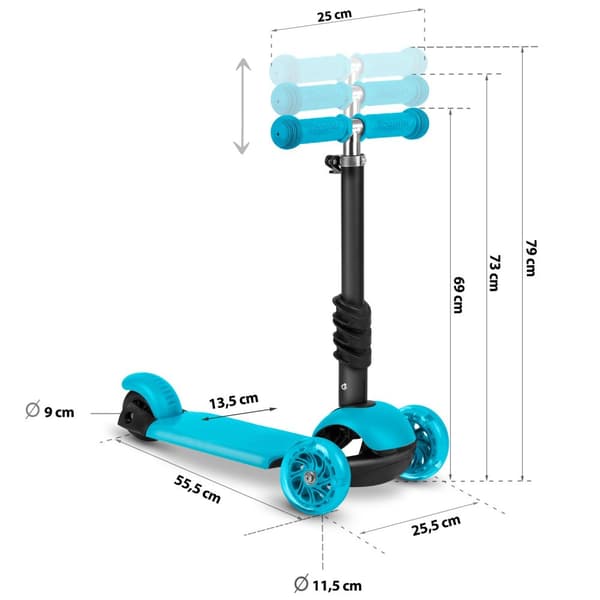 Ricokids Buggy 3-hjuls skoter - Turkos