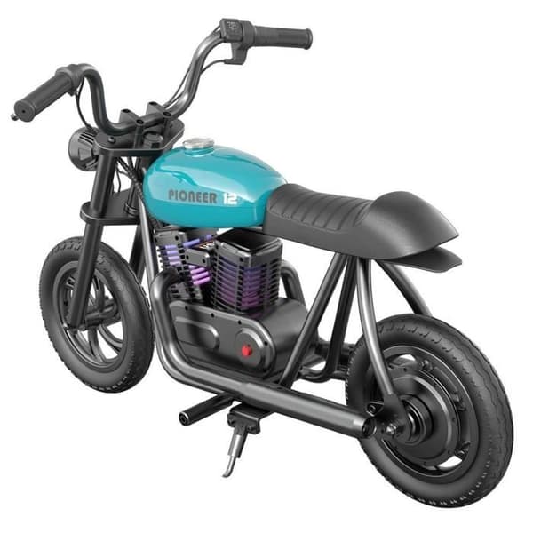 Elmotorcykel för barn - HYPER GOGO Pioneer 12 Plus - Blå - 24 V 5,2 Ah - 12' x 3'-däck