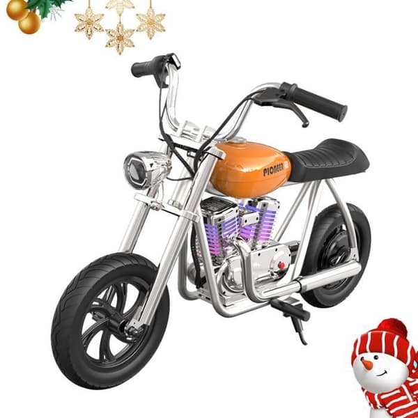 Elmotorcykel för barn - HYPER GOGO - Pioneer 12 Plus - 24V 5,2Ah - 12' x 3'-däck - 12 km räckvidd