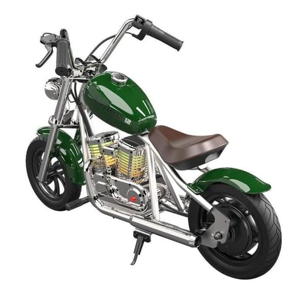 Elektrisk motorcykel för barn HYPER GOGO Challenger 12 Plus med App 12'' pneumatiska däck Anti-trum Bluetooth-högtalare