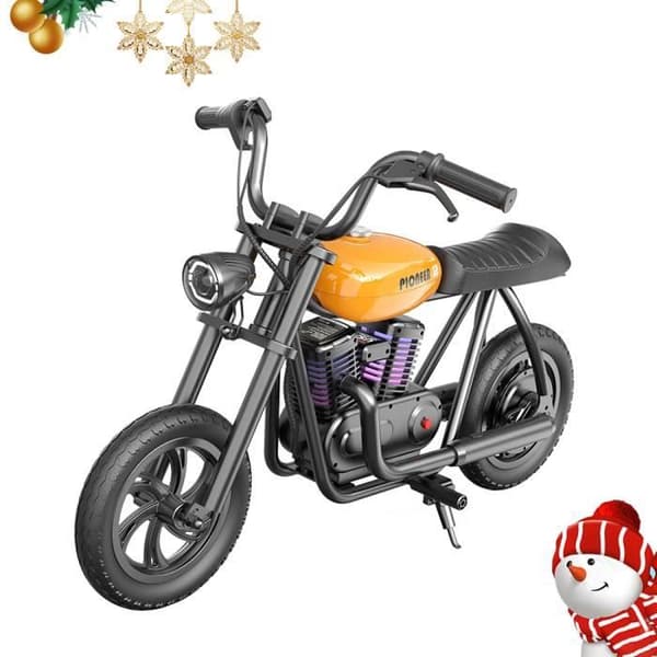 Elmotorcykel för barn - HYPER GOGO Pioneer 12 Plus - 24V 5,2Ah 160W - 12' x 3'-däck - High-end