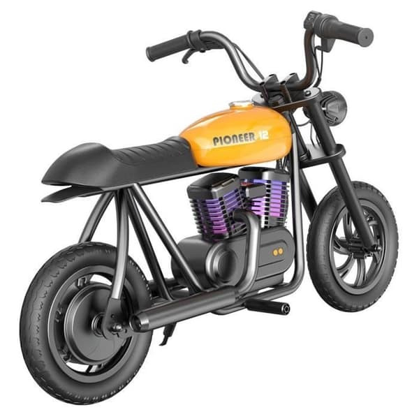 Elmotorcykel för barn - HYPER GOGO Pioneer 12 Plus - 24V 5,2Ah 160W - 12' x 3'-däck - High-end