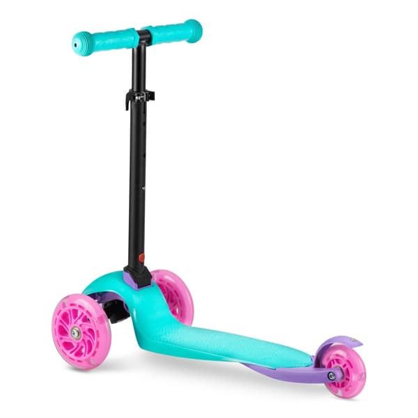 Ricokids Loco trehjulig skoter - turkos rosa