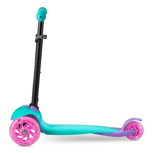 Ricokids Loco trehjulig skoter - turkos rosa