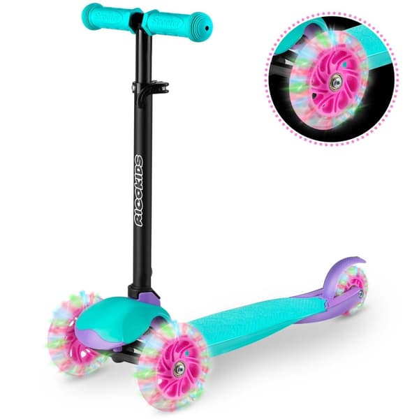 Ricokids Loco trehjulig skoter - turkos rosa