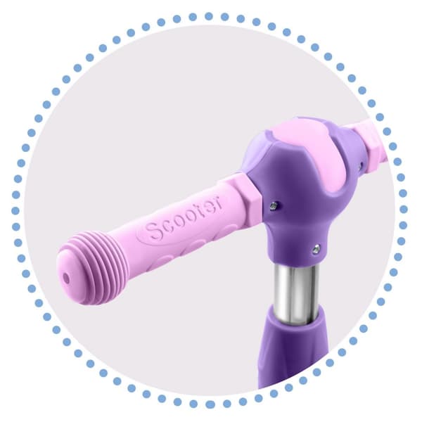 Ricokids Piko trehjulig skoter - rosa och lila