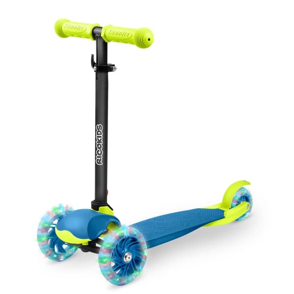 Ricokids Loco trehjulet løbehjul - blå og grøn