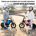 Miniatyrbild 5 av 5: EVERCROSS TECH EV05M elektrisk motocross barn 3-12 år 150W 16KM/H 2 hastighetsnivåer, 12" däck Superblå gåva