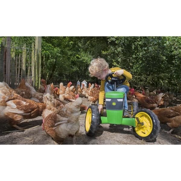 BERG Buzzy John Deere pedalkart - Gul/Orange - För barn i åldrarna 2 till 5 år