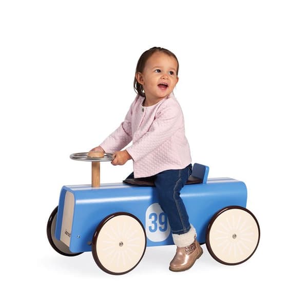 JANOD bilhållare i trä - Vintage och raffinerad design - Flervägshjul - Blandat - Från 2 år