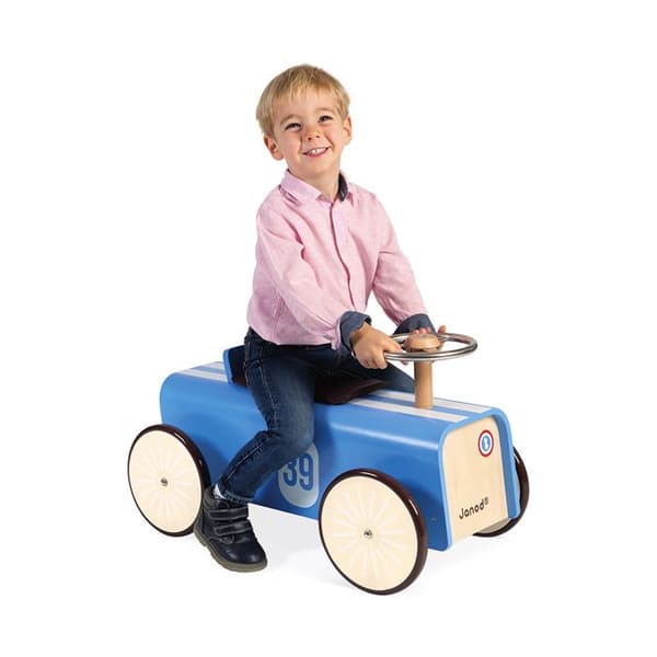 JANOD bilhållare i trä - Vintage och raffinerad design - Flervägshjul - Blandat - Från 2 år
