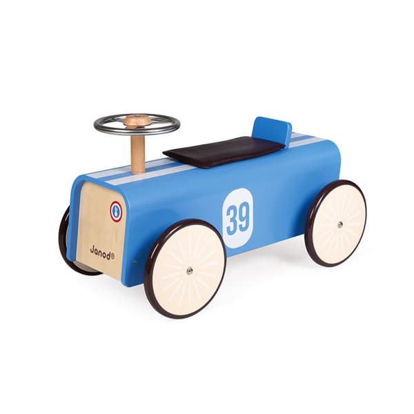 JANOD bilhållare i trä - Vintage och raffinerad design - Flervägshjul - Blandat - Från 2 år