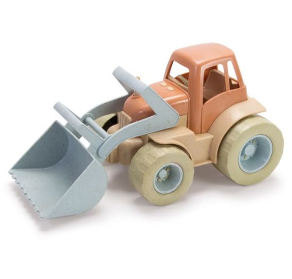 Dantoy Bioplastleksak - Blå &amp; Brun traktor för barn