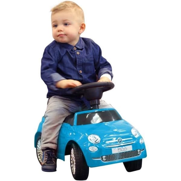 Fiat 500 Sound Ride-on för barn - MGM - Blå - Från 12 månader