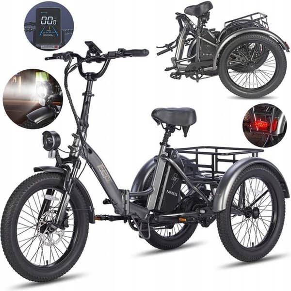 Fafrees Elcykel F20 Mate 20 Inch Folding E-Bike med 48 V 18,2 Ah 110KM svart