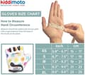 Miniatyrbild 4 av 6: Kiddimoto - Pastell Dotty MEDIUM handskar