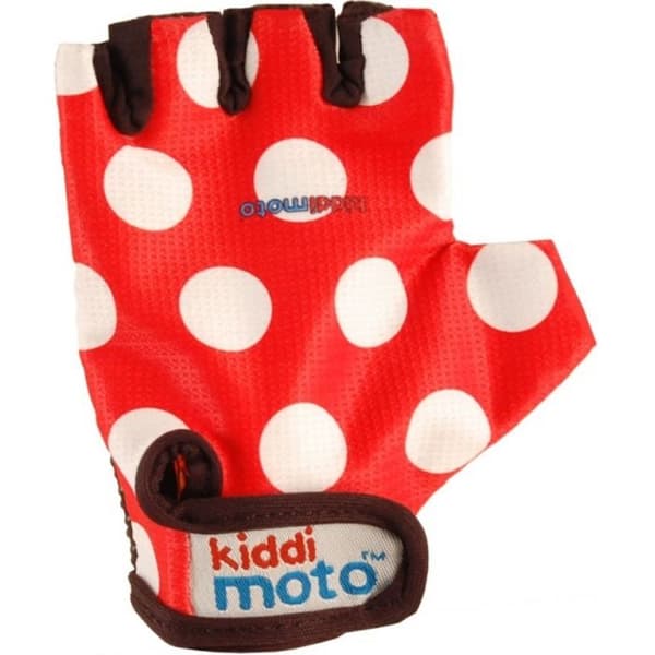 Kiddimoto - Handskar Red Dotty MEDIUM