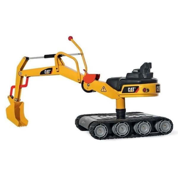 Rolly Toys CATERPILLAR Digger XL metallgrävmaskin - 360° svängbar grävmaskin för barn från 3 år och uppåt