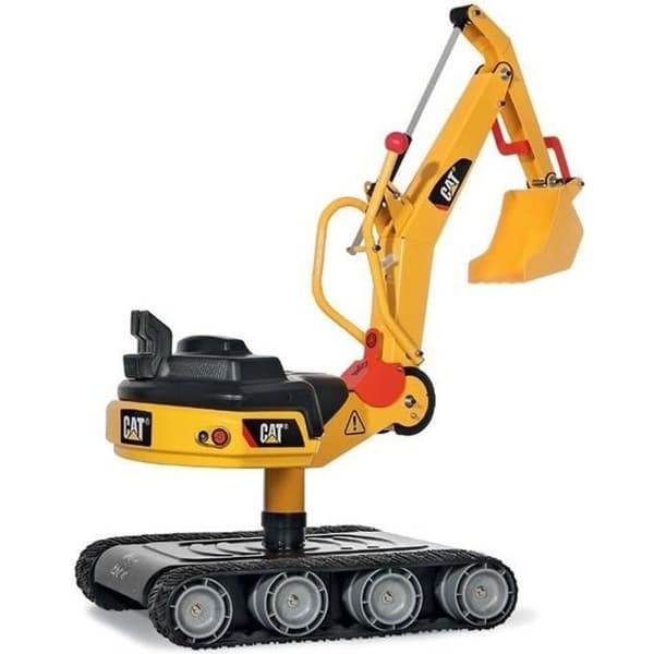 Rolly Toys CATERPILLAR Digger XL metallgrävmaskin - 360° svängbar grävmaskin för barn från 3 år och uppåt