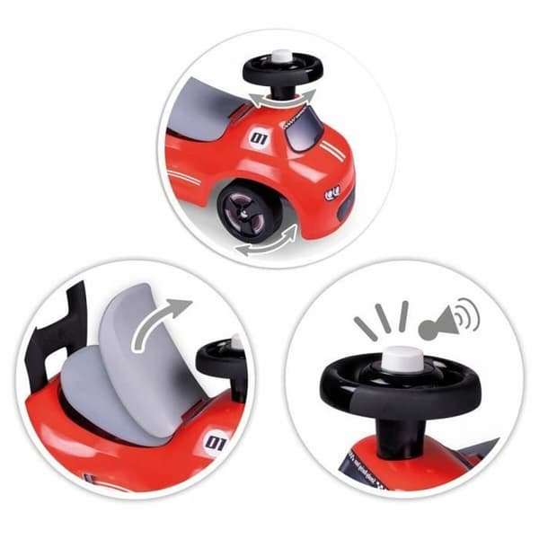 Kolmipyöräinen Smoby Musta Punainen 2-in-1