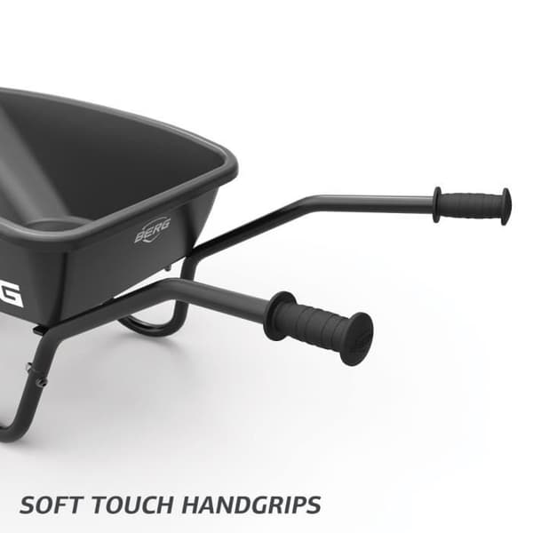 BERG Skottkärra Dempy svart | Utomhusleksaker, pojkar och flickor, passar från 5 år - Maxvikt 25 kg - Produktvikt 6 kg. Sol