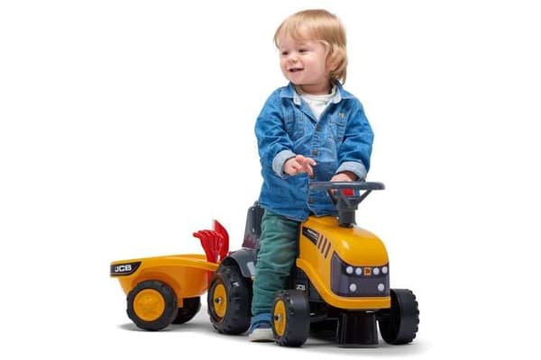 JCB traktorhållare med släp och tillbehör - FALK - Från 12 månader - 100 % tillverkad i Frankrike - 40 % återvunnen plast