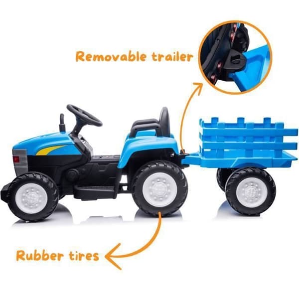 Pedaltraktor - BergHOFF - Blå - 24 månader och uppåt - Plast och metall - 120x60x70 cm