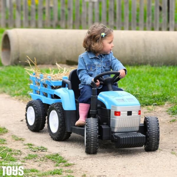 Pedaltraktor - BergHOFF - Blå - 24 månader och uppåt - Plast och metall - 120x60x70 cm
