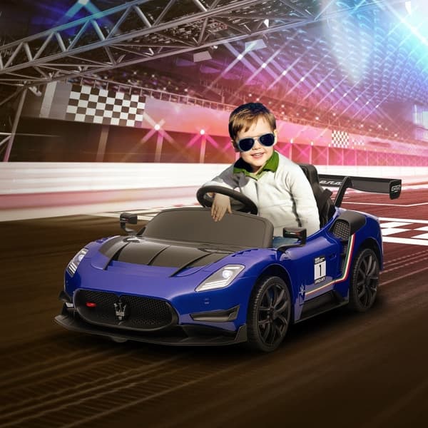 Rootz 12V Maserati GT2 Elbil til børn - Sportsvogn til børn - Køretøj til kørende - Uendelig sjov - 115 cm x 60 cm x 45 cm