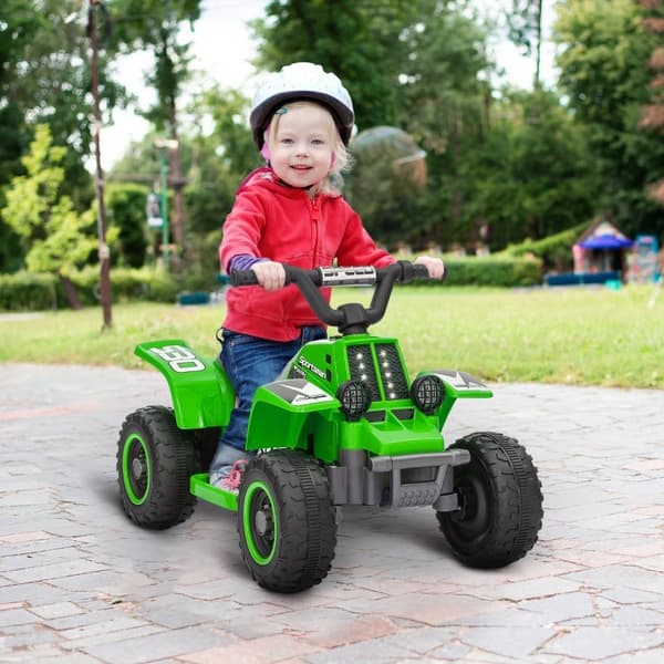 Rootz Elektrisk Quad Bike - ATV til børn - Børnevenligt køretøj - LED-lys - 70,5 cm x 42,5 cm x 46,5 cm